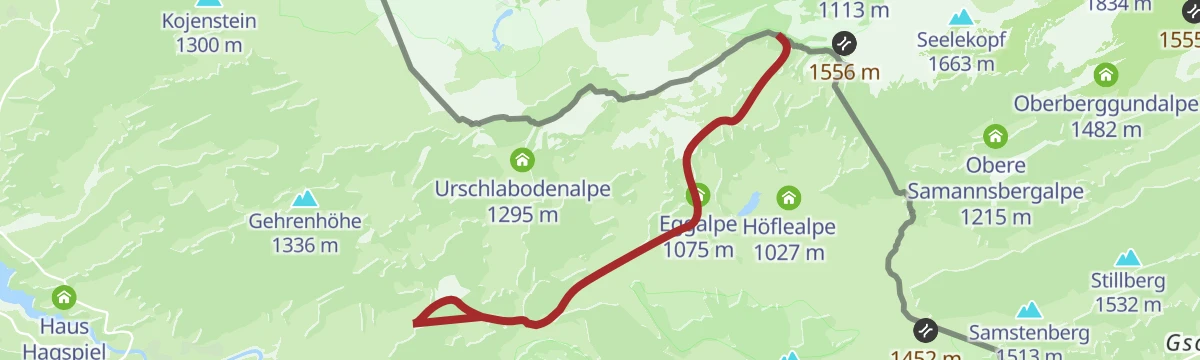Route map: Bolgenach - Rohnenhöhe